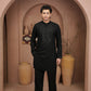 Black Sequin Kurta Trouser