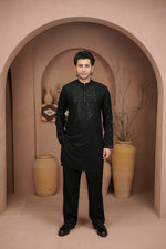 Black Sequin Kurta Trouser