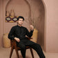 Black Sequin Kurta Trouser