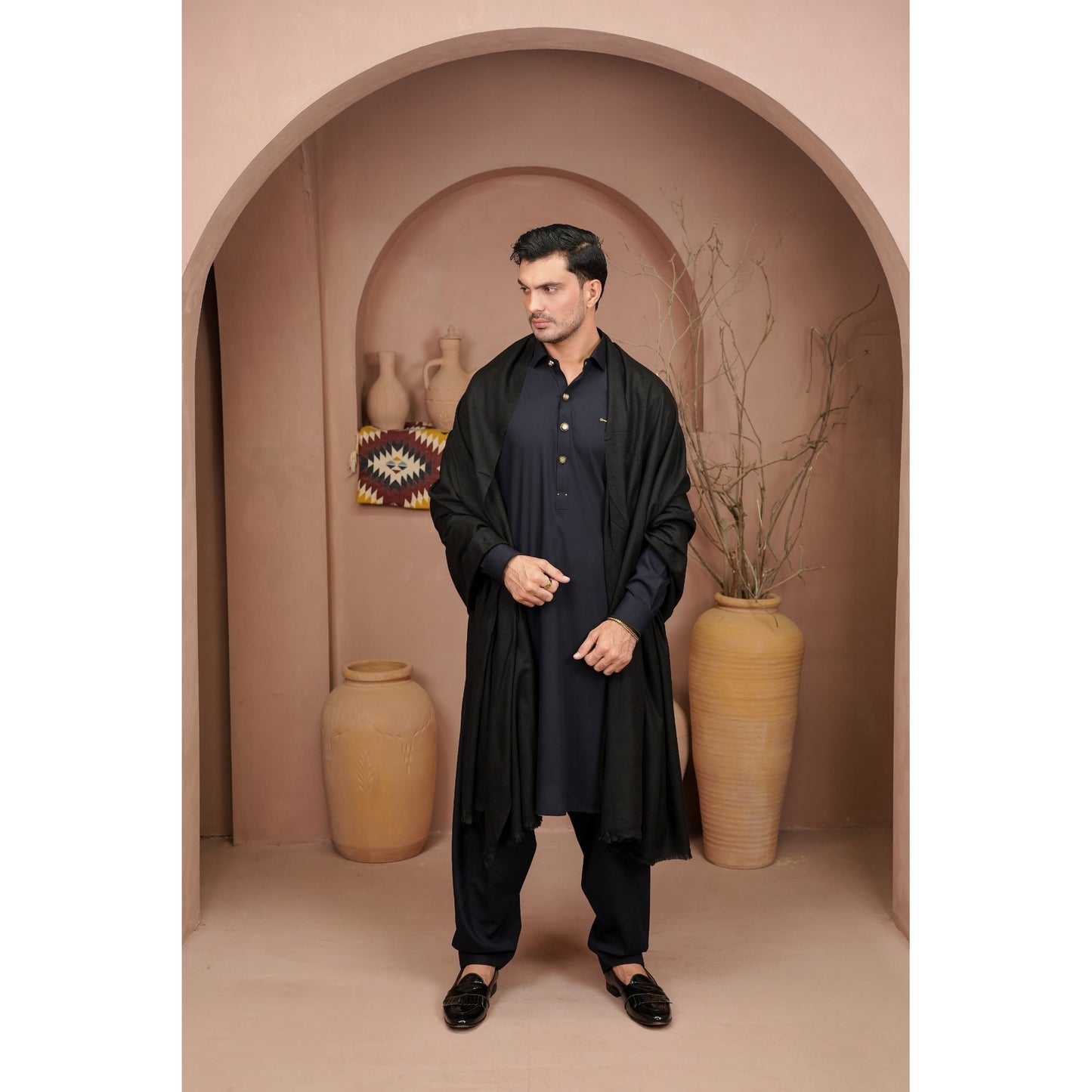 Premium Kurta Shalwar with Metal details.