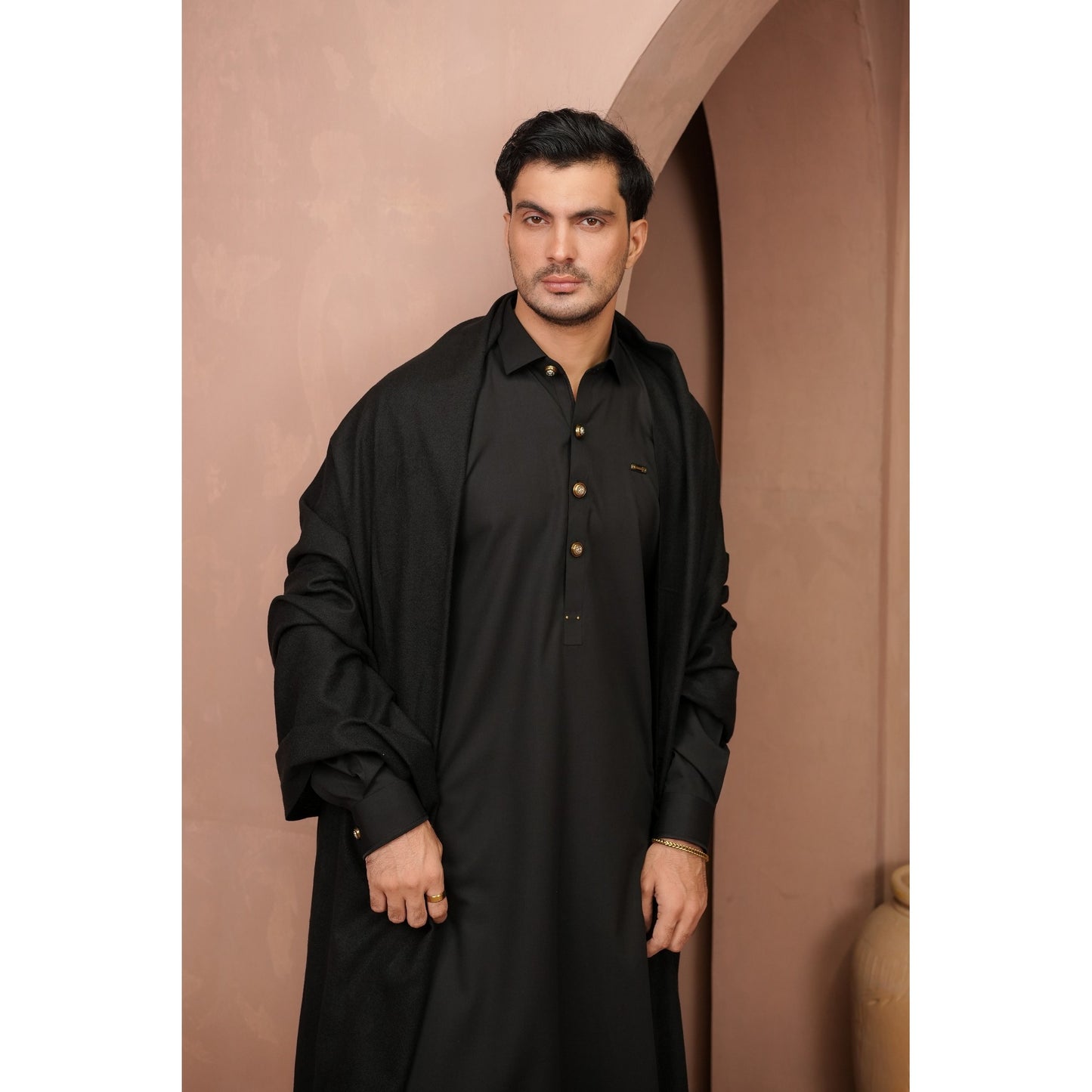 Premium Kurta Shalwar with Metal details.