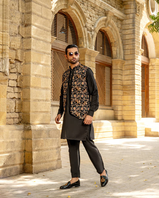 Multi Embroidered Waistcoat - Needlework Nirvana - Snug