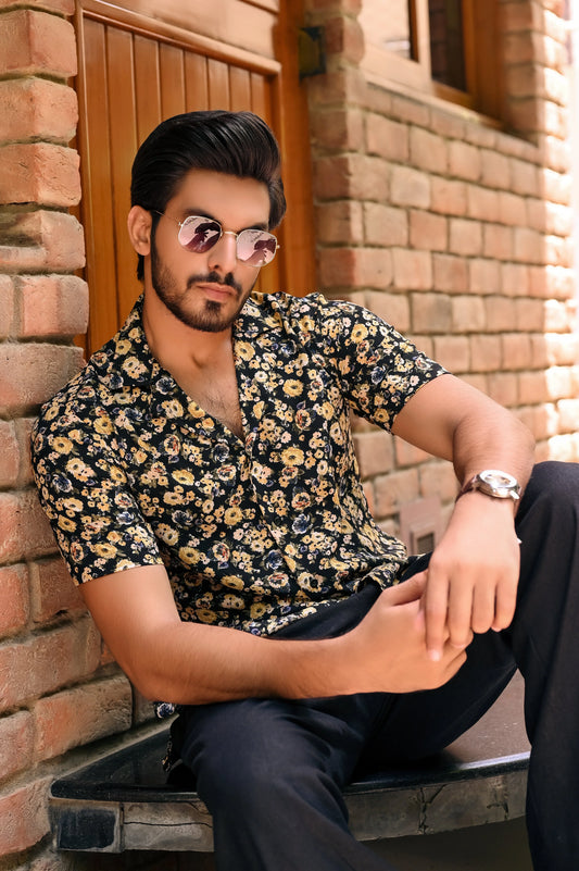 Yellow Floral Shirt - Snug