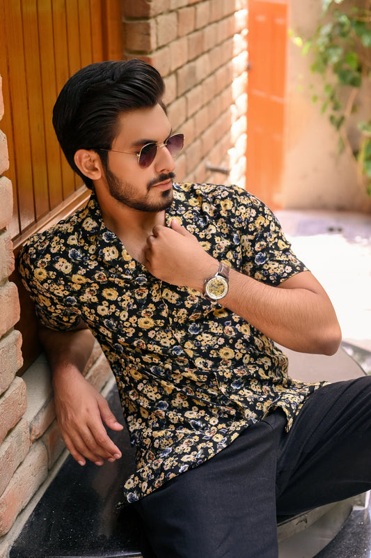 Yellow Floral Shirt - Snug