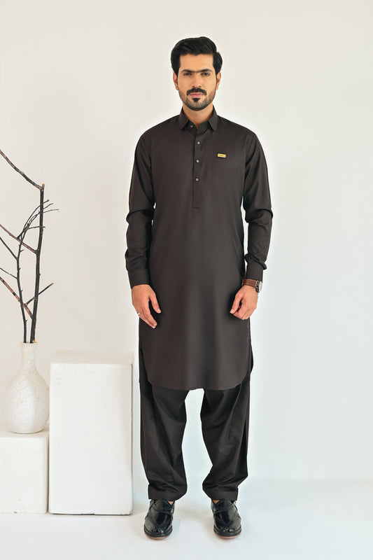 Dark Brown Kurta Shalwar