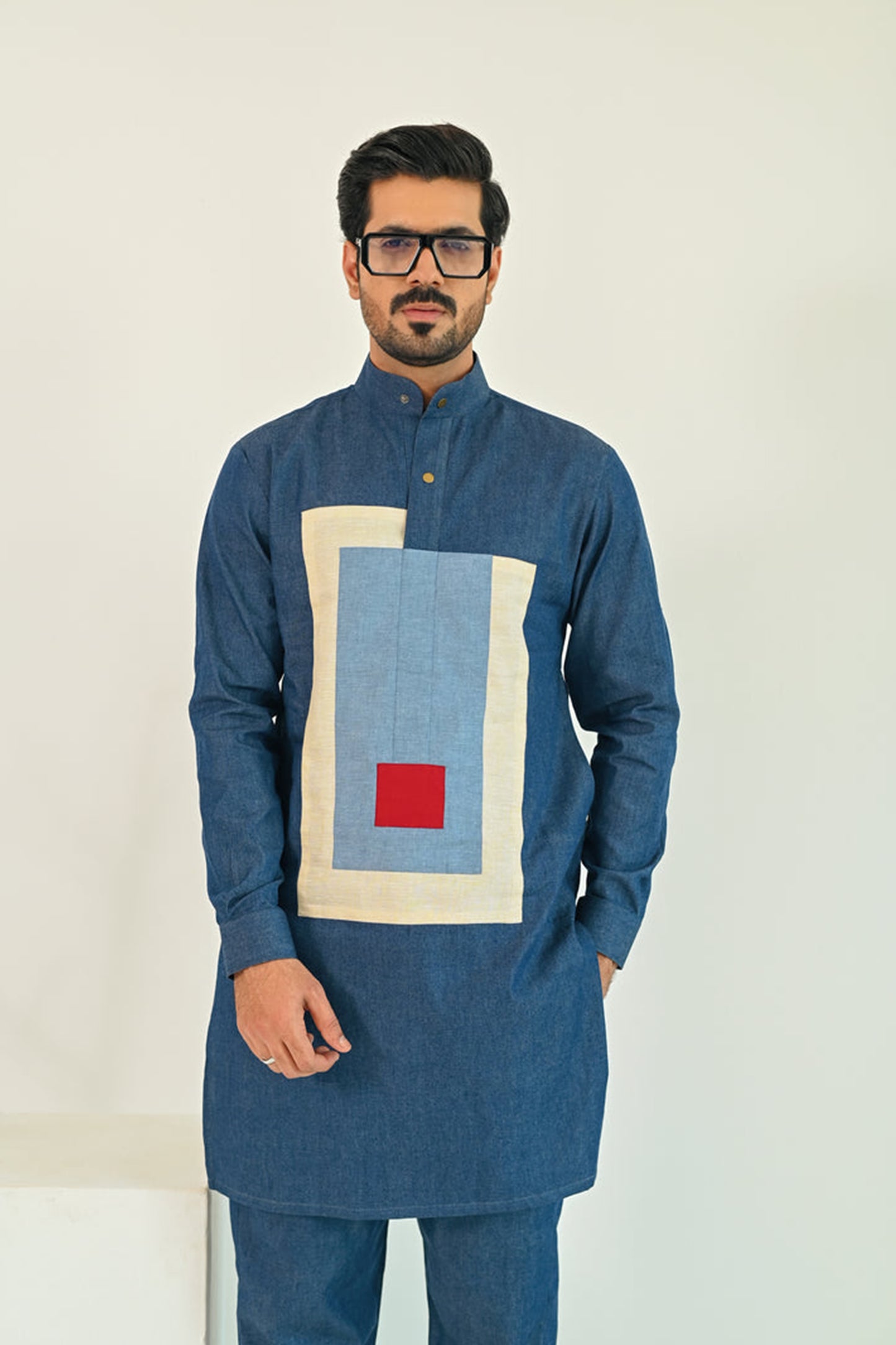 Denim Kurta Trouser