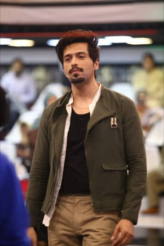 Army Green Soft Tweed Jacket - Snug