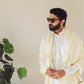 Frosty Elegance - Off-White Shalwar Kameez - Snug