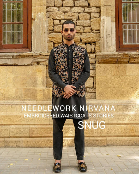 Multi Embroidered Waistcoat - Needlework Nirvana - Snug