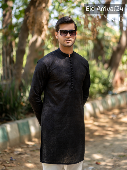 Needlework Marvels: Snug's Exclusive Embroidered Kurta Trouser Series.