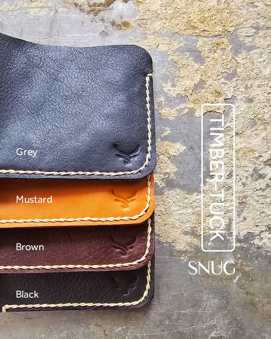 Hand-Stitched Cow Leather Wallet - Snug