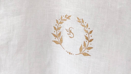 White Irish Linen Chest Logo Shirt By Snug - Snug