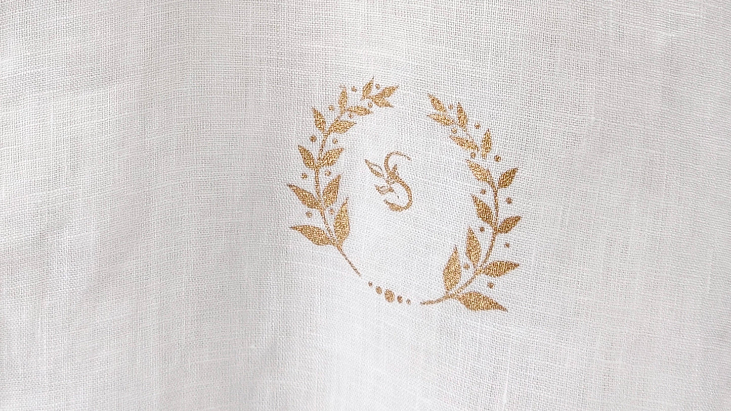 White Irish Linen Chest Logo Shirt By Snug