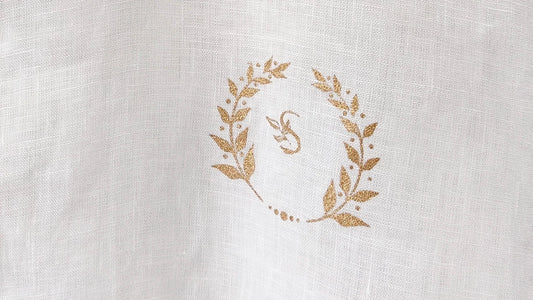 White Irish Linen Chest Logo Shirt By Snug