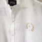 White Irish Linen Chest Logo Shirt By Snug - Snug