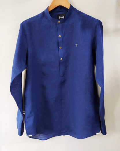 Irish Linen Shirt-Kurti With 'S' Logo