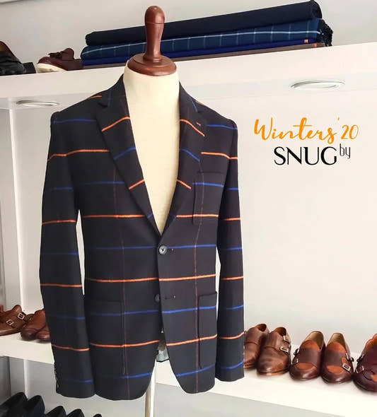 Soft Tweed Checkered Blazer - Snug