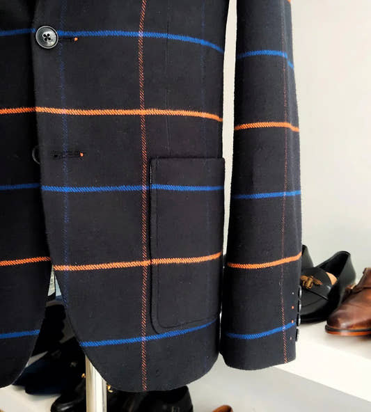 Soft Tweed Checkered Blazer - Snug