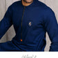Blue Zipper with Snug Badge. - Snug