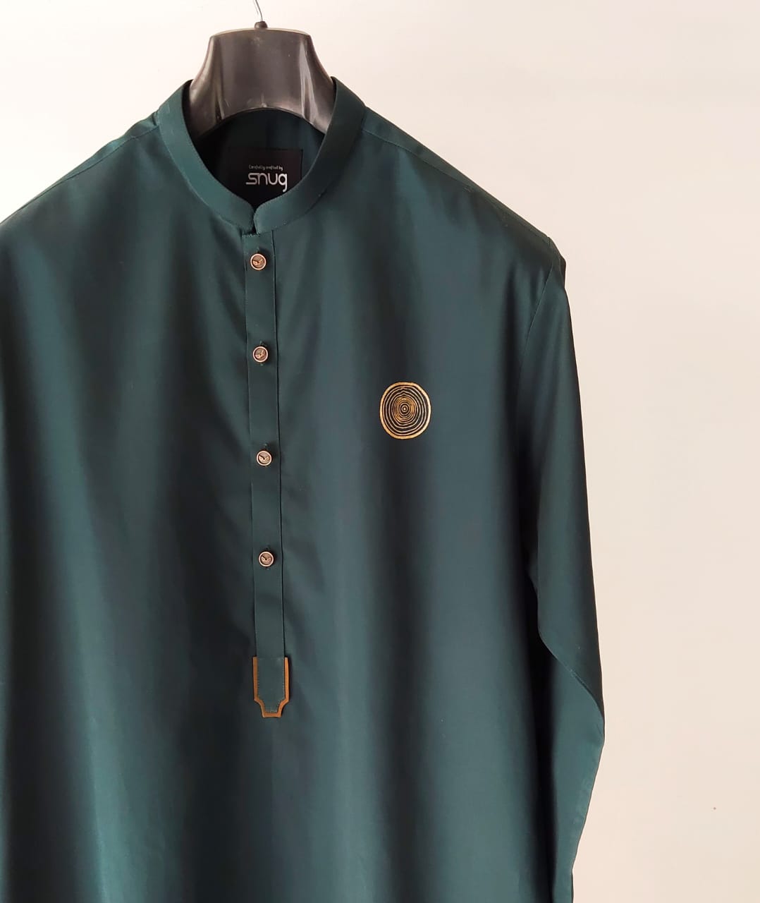 Bottle green kurta trouser