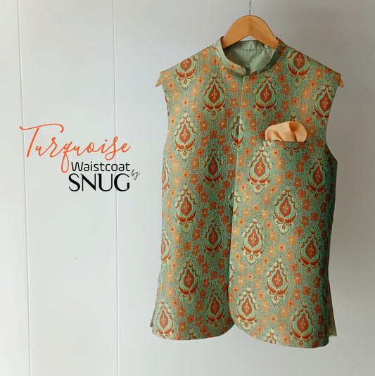 Turquoise Waistcoat