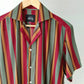 STRIPED MAROON GAUZY SHIRT - Snug
