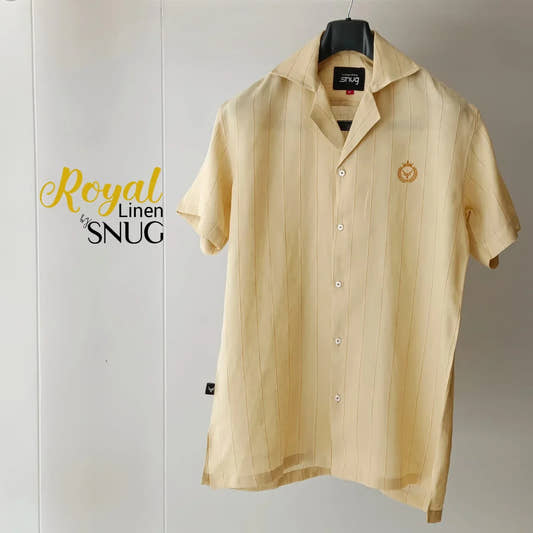 Rust Stripes Linen Shirt - Snug