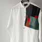 Multi Patched Linen Short kurta. - Snug