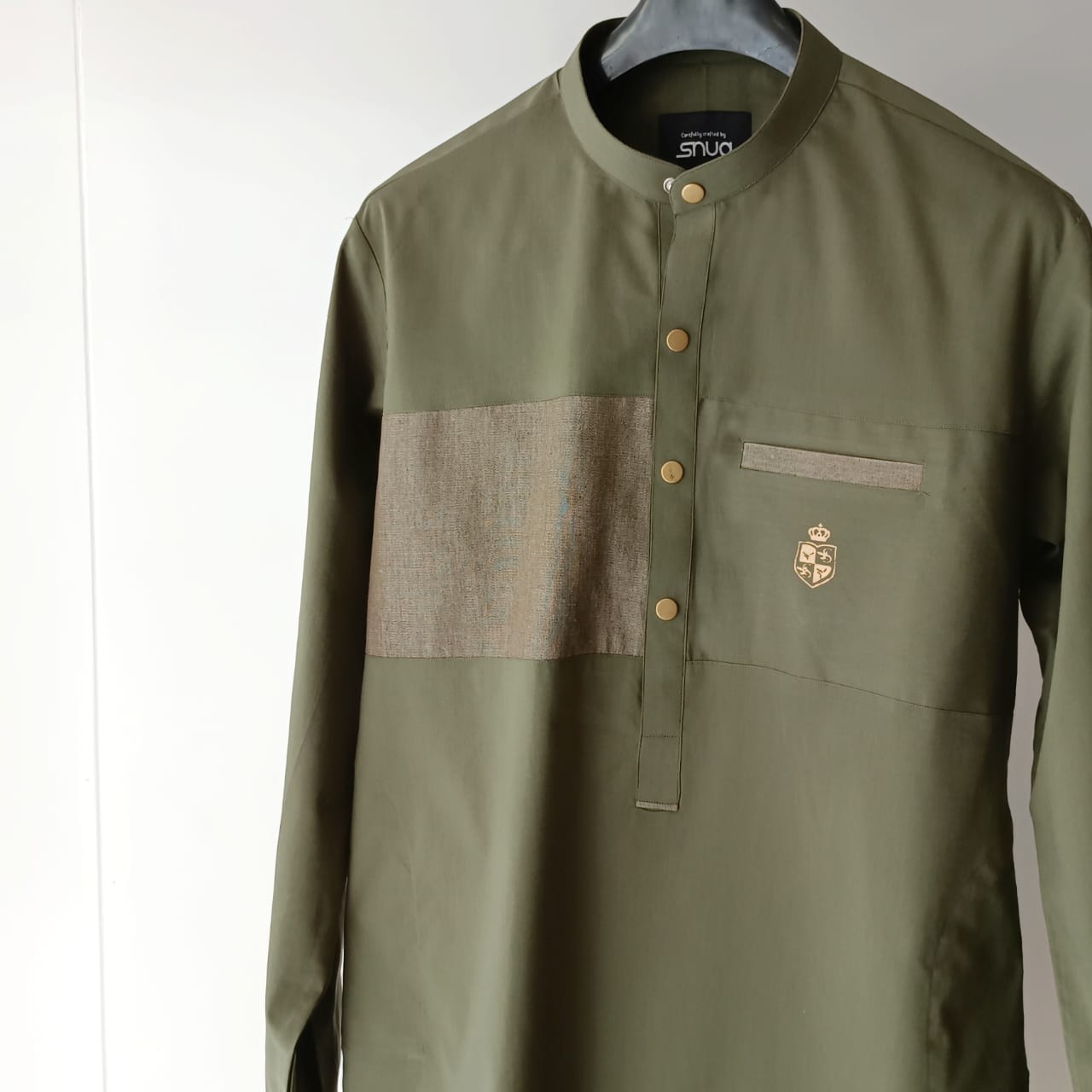 Military Green Kurta Trouser by Snug.