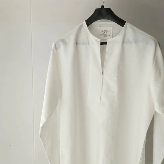 Linen Short Kurta & Pleated Loose Pants. - Snug