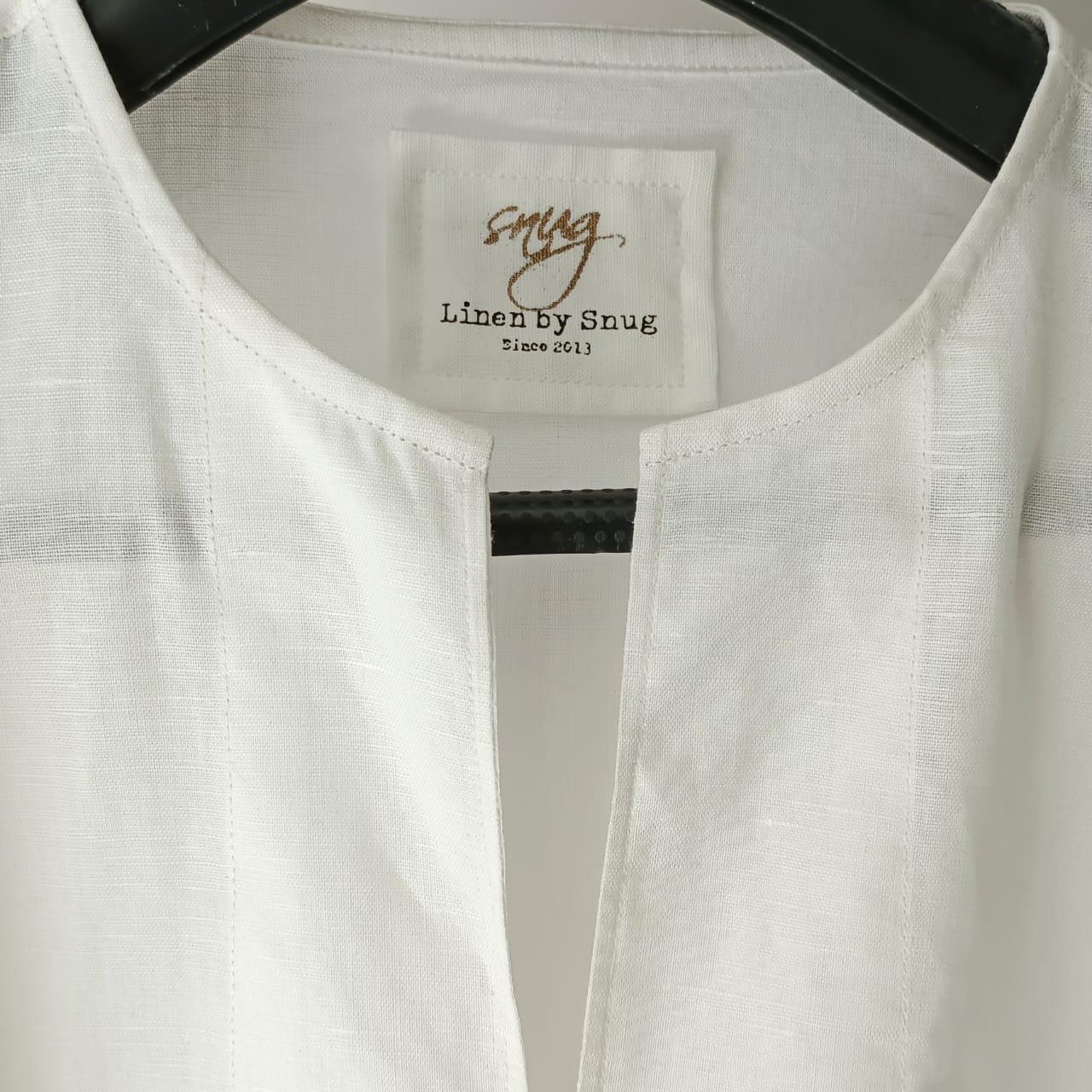 Linen Short Kurta & Pleated Loose Pants. - Snug