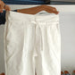 Linen Short Kurta & Pleated Loose Pants. - Snug