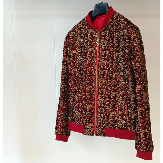 Embroidered Velvet Bomber - Snug