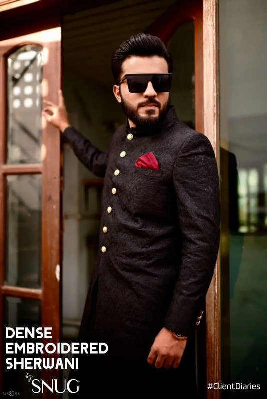Dense Embroidered Sherwani - Snug