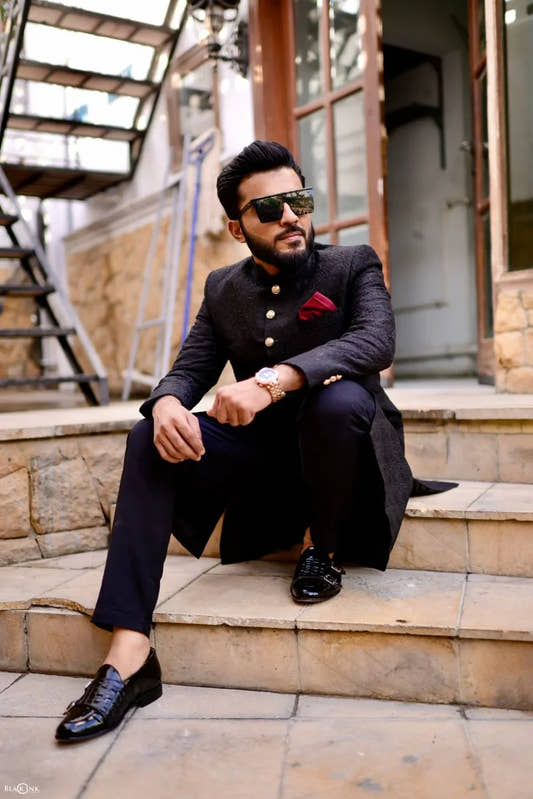 Dense Embroidered Sherwani - Snug