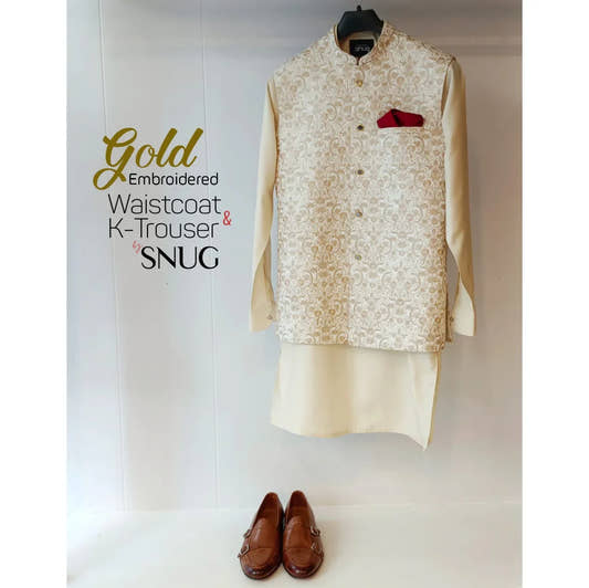 Gold Embroidered Waistcoat - Snug