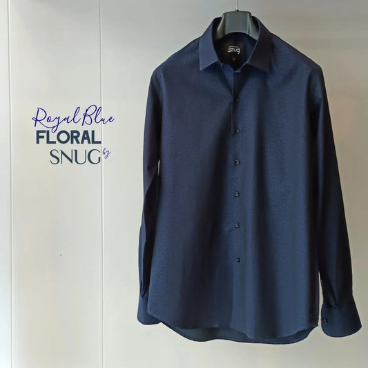 Royal Blue Floral Shirt - Snug