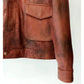 Two Toned Real Leather Jacket By Snug - Snug