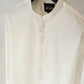White Embroidered Paisleys Waistcoat with Kurta Trouser. - Snug