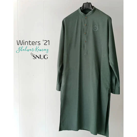 Faded Green Shalwar kameez - Snug