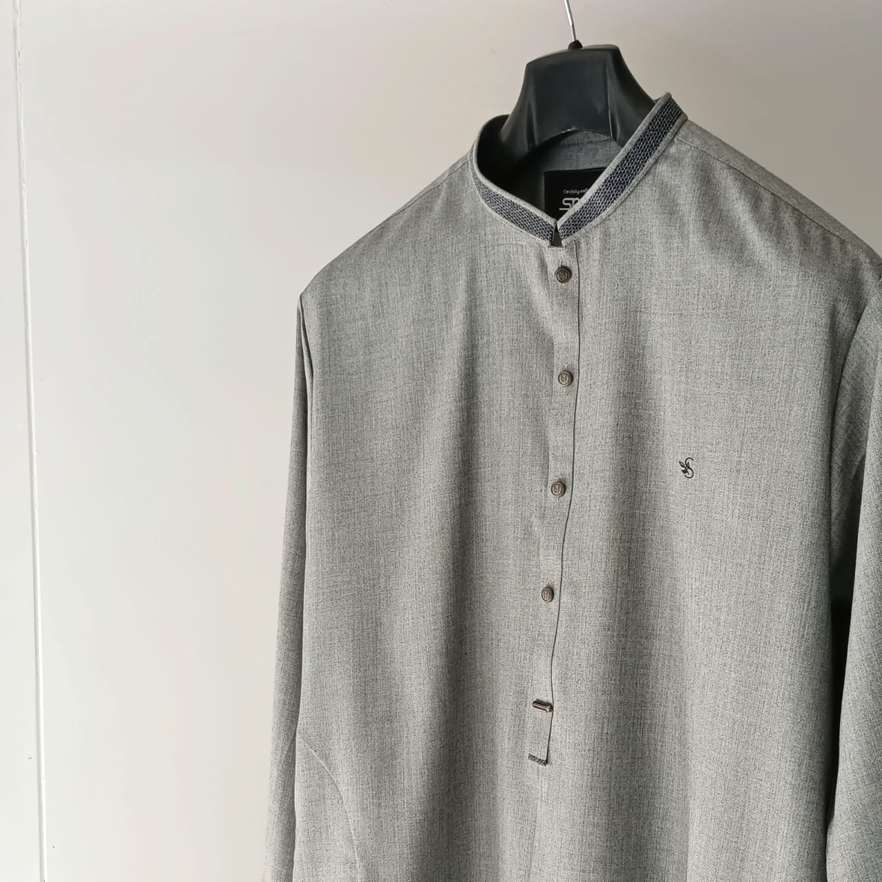 Dark Grey Tropical Kurta Shalwar