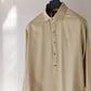 Beige Tropical Kurta Shalwar - Snug