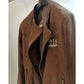 Nubuck Brown Leather Jacket - Snug