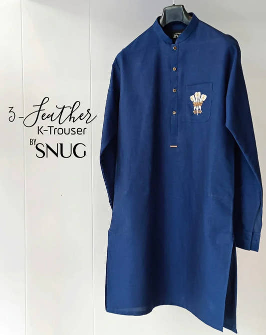 3 Feather Kurta Trouser - Snug