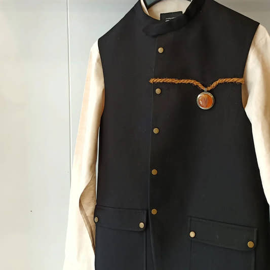 Beige Linen Kurta and Trouser - Snug