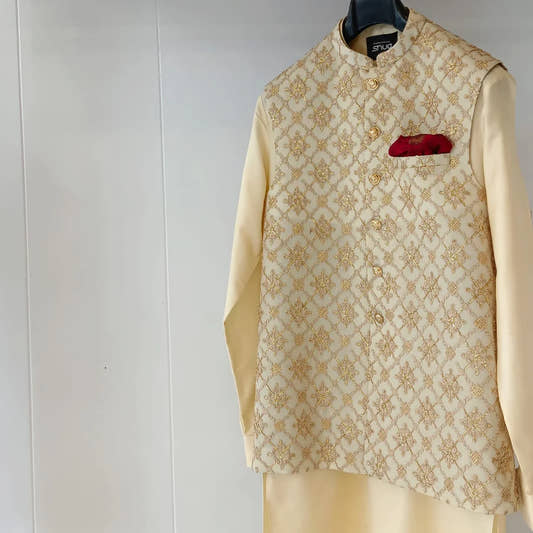 Gold Sequins Waistcoat - Snug