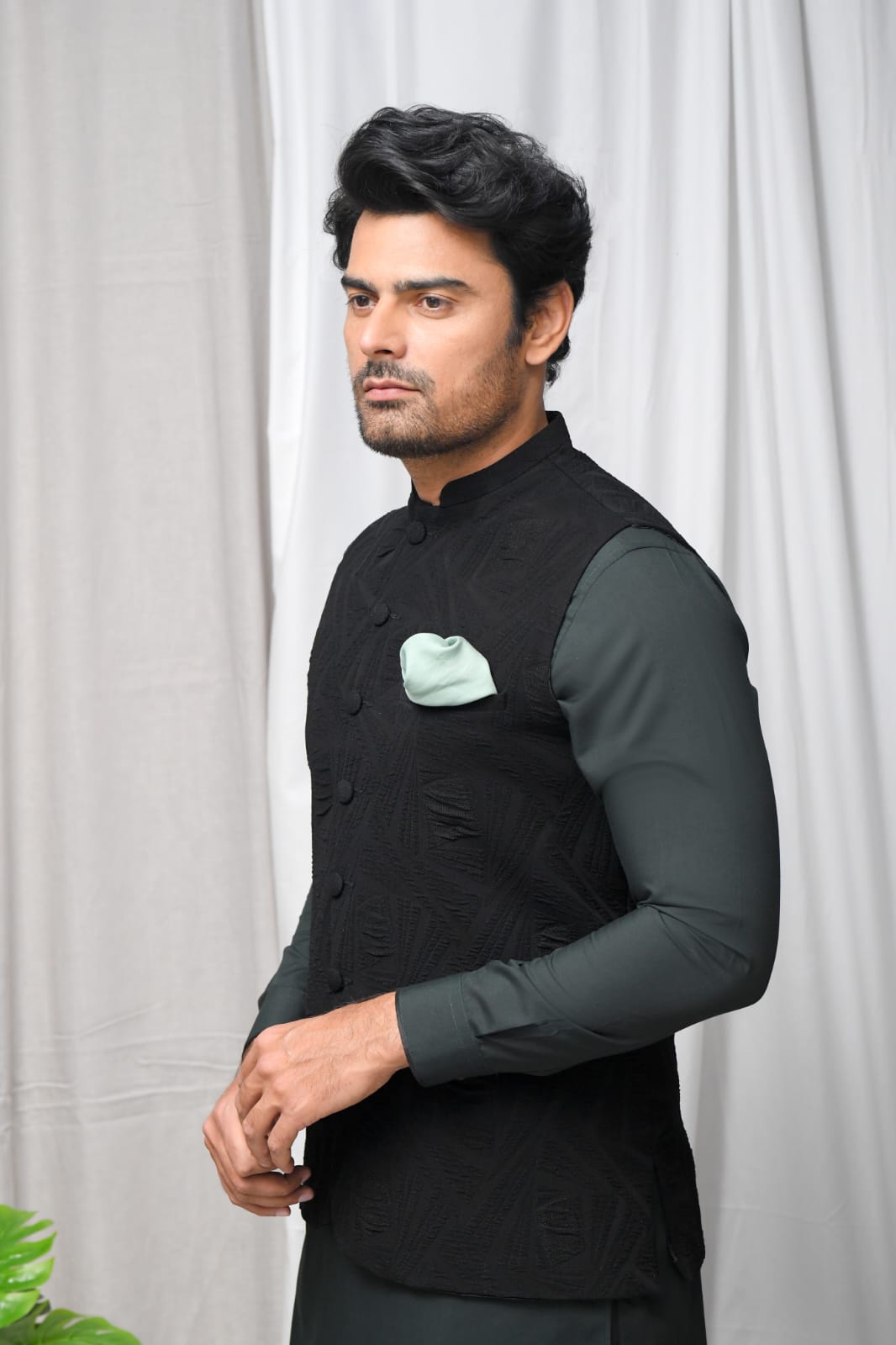 Green Premium Wash and Wear Qamiz Shalwar