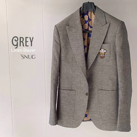 White Wash & WearKurta Shalwar With 3 Feather Linen Blazer - Snug