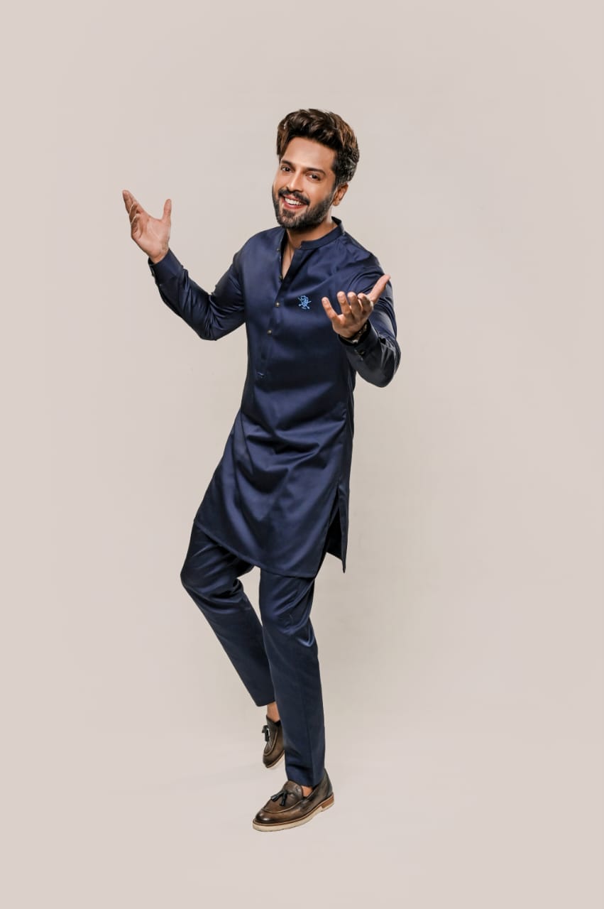 Egyptian Cotton Kurta Trouser With Sequin Waistcoat