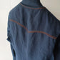 Mid night blue Line Kurta Trouser - Snug